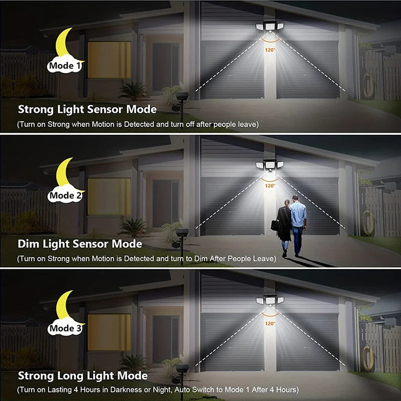 Bright Solar Motion Lights